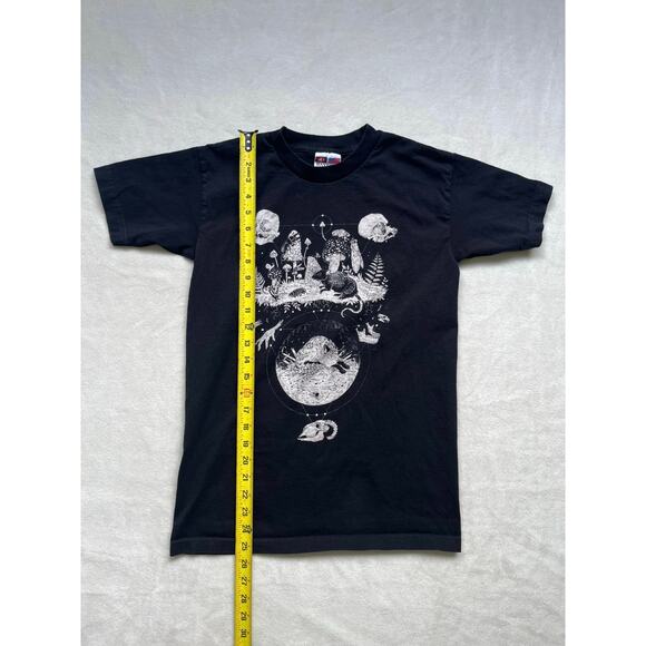 Metamorphosis Mushroom Skull Forest Black‎ T Shirt Size Small - Picture 6 of 6